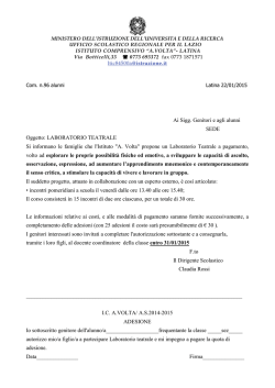 Comunicazione n. 96 laboratorio teatrale