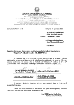 Ai Docenti della S