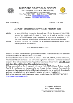 Prot n - Direzione Didattica di Fidenza