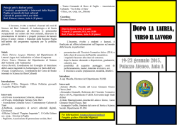 Dopo la laurea verso il lavoro - Università degli Studi di Bari