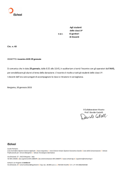 circolare n. 40 incontro avis