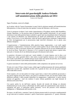 orlando amministrazione giustizia 2014