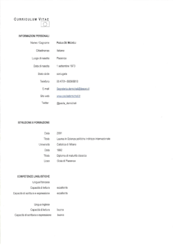 Curriculum De Micheli (PDF, 269 kB)