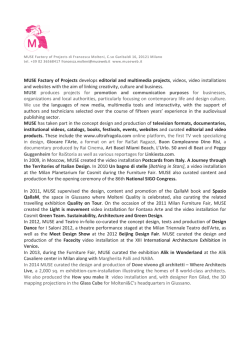 MUSE Factory of Projects develops editorial and multimedia p