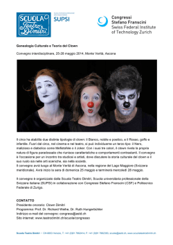 Genealogia Culturale e Teoria del Clown Convegno