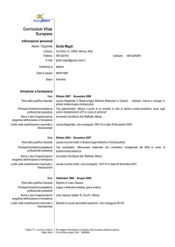 Curriculum Vitae Europass