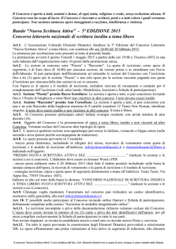 Bando - Comune di Potenza
