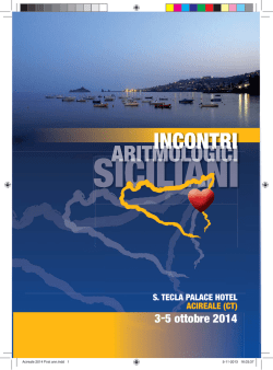 Acireale 2014 First ann.indd