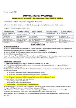 D3 maschile provincia di Gorizia e Trieste