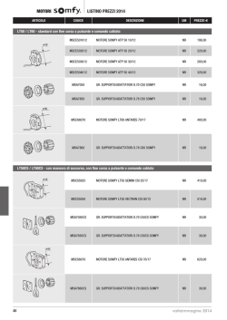 LISTINO PREZZI 2014 MOTORI