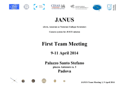 First Team Meeting - Provincia di Padova
