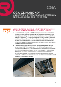CGA CLIMABOND&reg; - cga technologies