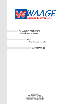 Bilance Elettroniche