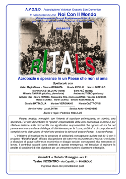 Acrobazie e speranze in un Paese che non si ama
