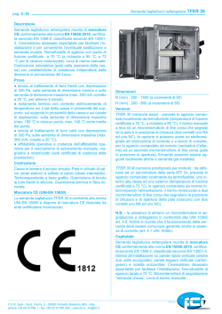 pag. C-10 Serranda tagliafuoco rettangolare TFER 30