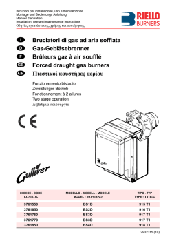 Bruciatori di gas ad aria soffiata Gas