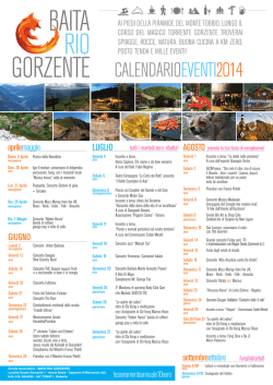 GORZENTE CALENDARIOEVENTI2014