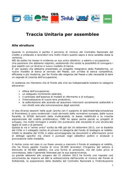 Traccia Unitaria per assemblee