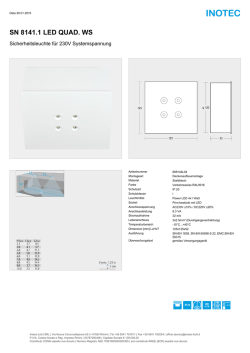 SN 8141.1 LED QUAD. WS - Inotec