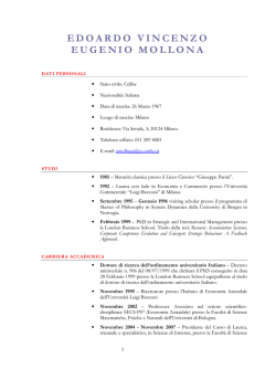 edoardo vincenzo eugenio mollona - Dipartimento di Informatica e