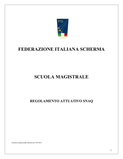 strutture interessate - FIS - Federazione Italiana Scherma