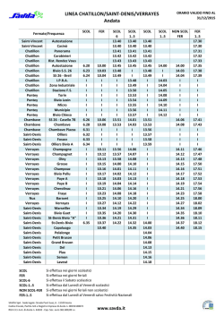 LINEA CHATILLON/SAINT-DENIS/VERRAYES Andata