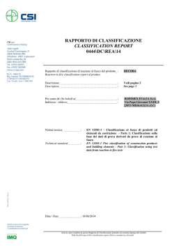 Certificazione B S1 d0 - Protezione Murale Integrata in Policarbonato