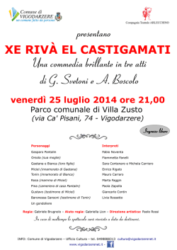 locandina - Comune di Vigodarzere