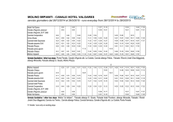 Orari skibus Molino-Canale