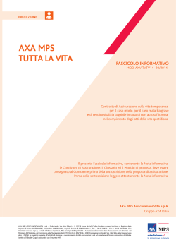 Scarica il fascicolo informativo