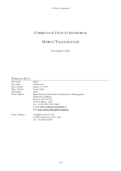 Curriculum - Politecnico di Milano-DEIB