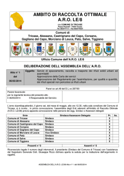 AMBITO DI RACCOLTA OTTIMALE A.R.O. LE/8