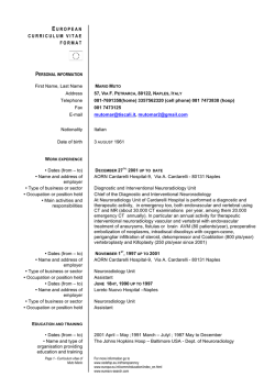 EUROPEAN CURRICULUM VITAE FORMAT