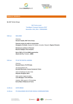 PARALLEL SESSION B By SAE Torino Group