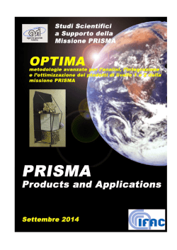 PRISMA Products e Applications - Istituto di Fisica Applicata "Nello