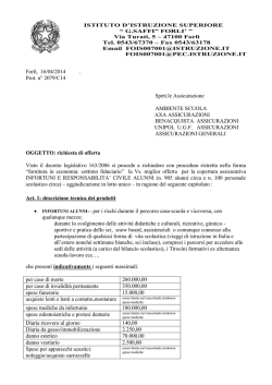 Gara Assic. infortuni e responsabilit&agrave; civile alunni 2014 - Saffi