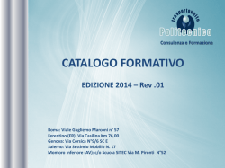 Catalogo Corsi Politecnico
