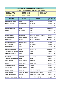 Ricevimento antimeridiano as 2014-15 - "Enrico Fermi"