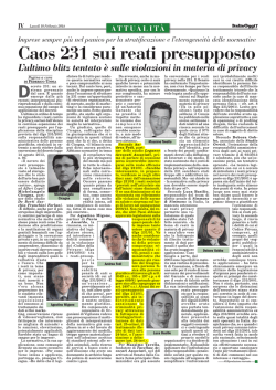 Caos 231 sui reati presupposto