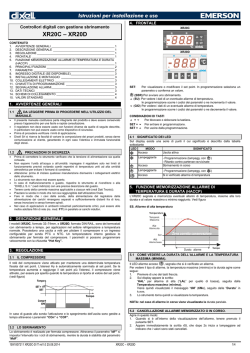 XR20C – XR20D - Emerson Climate Technologies