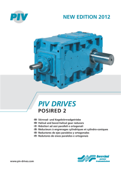 PIV DRIVES - Brevini Power Transmission