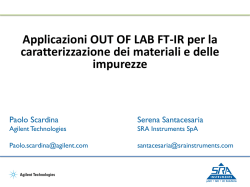 Applicazioni OUT OF LAB FTIR