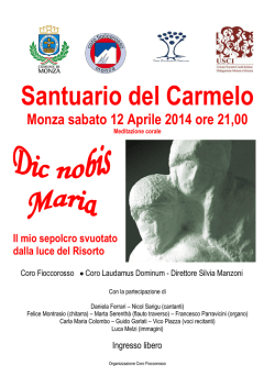 scarica il foglio di sala