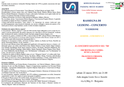 Sabato 22 marzo - ore 21.00