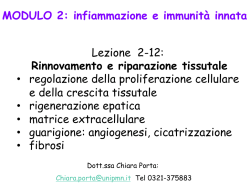 MODULO 2: infiammazione e immunit&agrave; innata Lezione 2