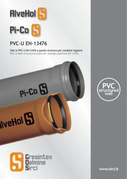 Listino tubi PVC-U AlveHol