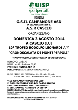 LUCCA-VERSILIA G.S.IL CAMPANONE ASD A.S.R CASCIO