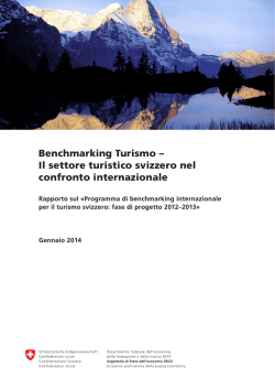 Il settore turistico svizzero nel confronto internazionale