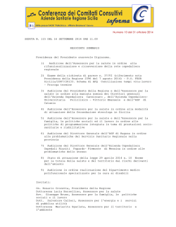 seduta n. 115 del 16 settembre 2014