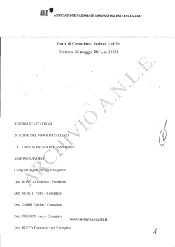 Sentenza CASSAZIONE HPDCS n 11381